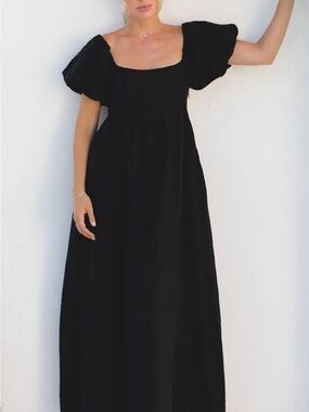 SOLAI THE LABEL FRENCH RIVIERA LINEN DRESS Small